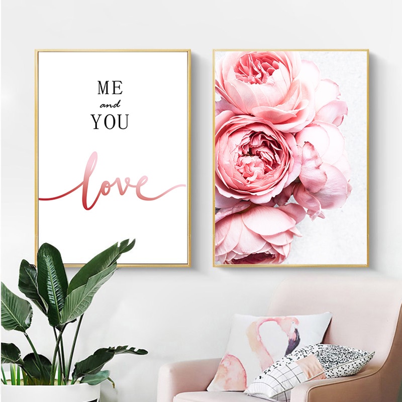 2-Panels-Minimalist-Beauty-LOVE-Floral-Canvas-Painting-Modern-Peony-Flower-Wall-Art-Poster-Wall-Pictures-2.jpg