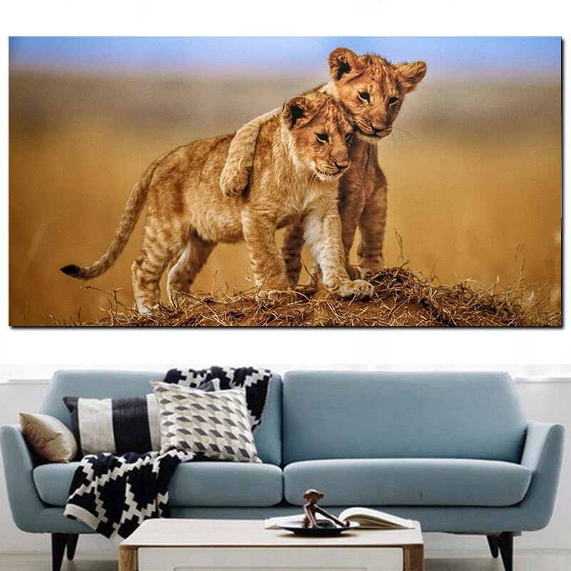 African-Brotherly-Love-Lion-Cubs-Animals-Canvas-Painting-Wild-Animal-Posters-and-Prints-Wall-Art-Pictures-3.jpg