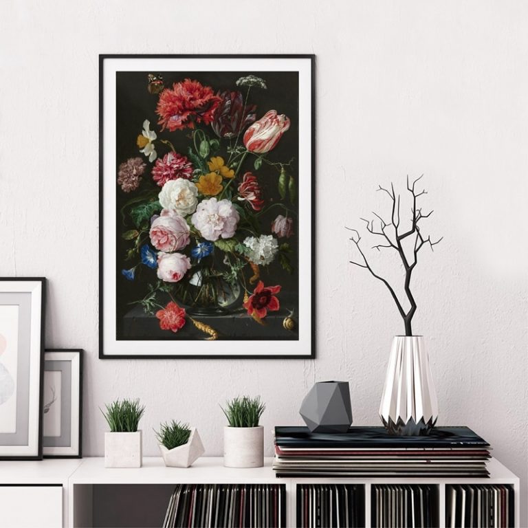 Antique Dutch Still Life Painting Wall Art Canvas Posters Watercolor ...