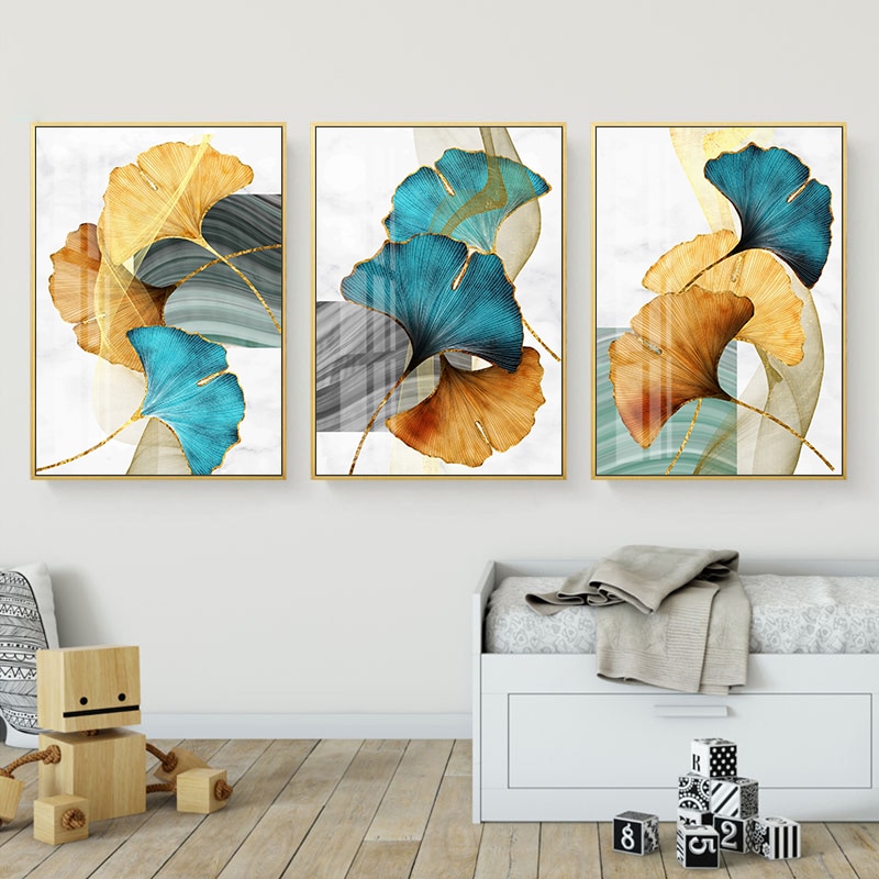 Blue-Green-Yellow-Gold-Plant-Leaf-Abstract-Poster-Nordic-Canvas-Print-Wall-Art-Painting-Modern-Picture-1.jpg