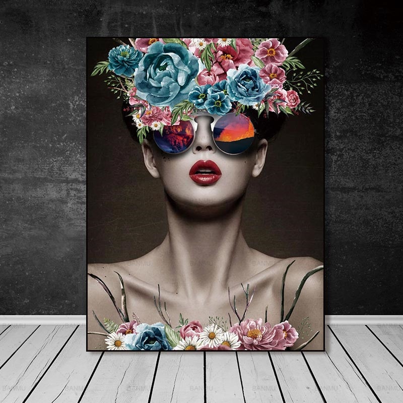 Conisi-Abstract-Rose-Beauty-Wall-Art-Canvas-Painting-Prints-Ladies-Wear-Floral-Rose-Hat-Poster-Home-1.jpg