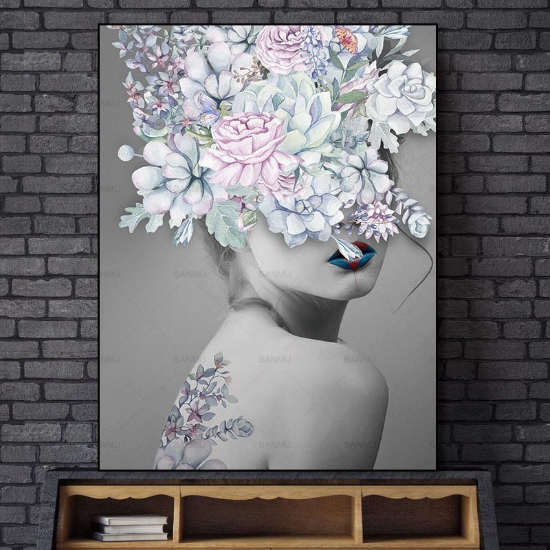 Conisi-Abstract-Rose-Beauty-Wall-Art-Canvas-Painting-Prints-Ladies-Wear-Floral-Rose-Hat-Poster-Home-2.jpg