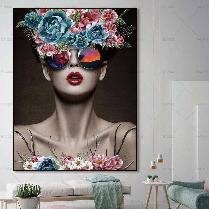 Conisi-Abstract-Rose-Beauty-Wall-Art-Canvas-Painting-Prints-Ladies-Wear-Floral-Rose-Hat-Poster-Home-5.jpg