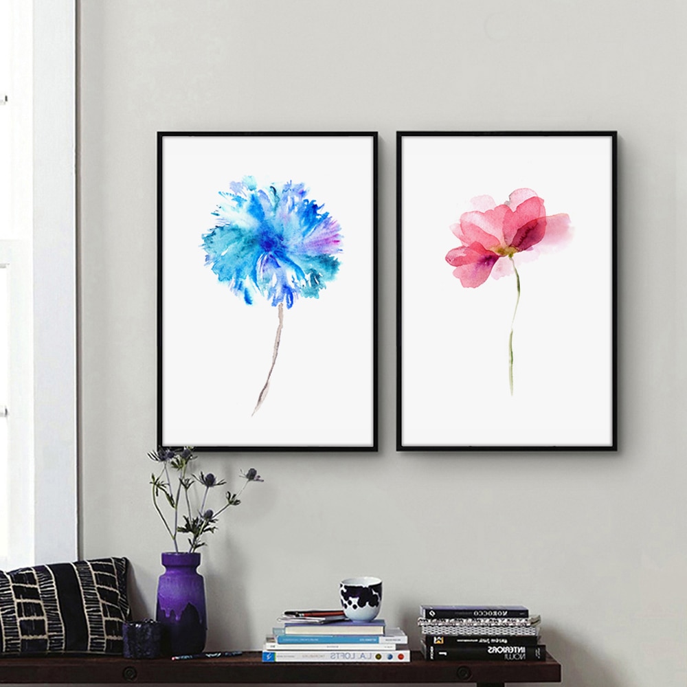 Elegant-Poetry-Watercolor-Beautiful-Plant-Floral-Flower-Rose-Canvas-Painting-Art-Print-Poster-Picture-Wall-Home-2.jpg