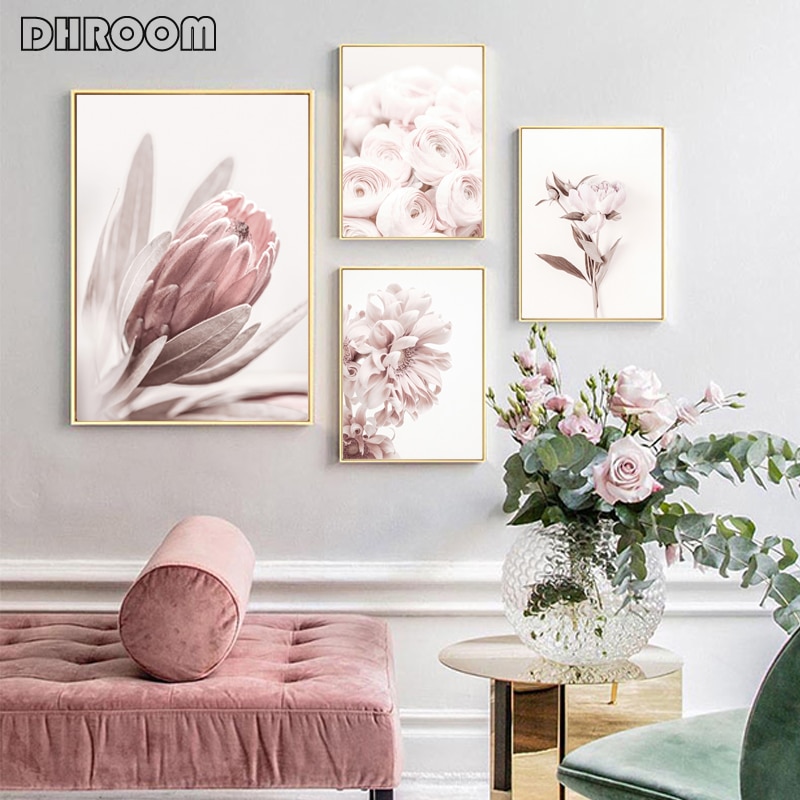 Details about   Protea Flower Nordic Art Poster Floral Canvas Print Scandinavian Decoration 