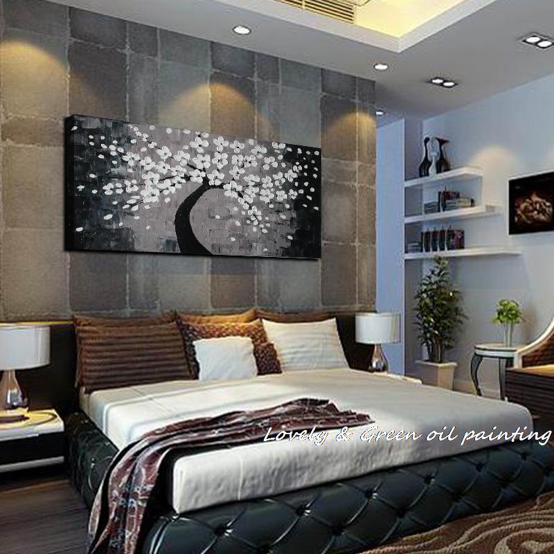Hand-Painted-Black-and-white-adornment-floral-tree-abstract-modern-oil-painting-on-canvas-Home-Decor-3.jpg