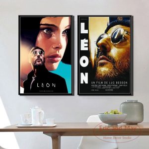 Leon Classic Movie Art Painting Vintage Canvas Poster Wall Home Decor