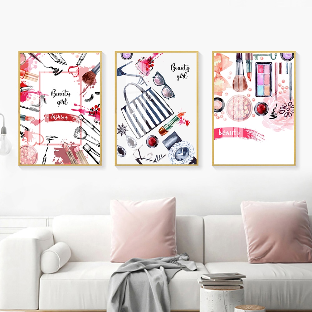 Lipstick-Perfume-Handbags-Fashion-Poster-Makeup-Floral-Print-Canvas-Art-Painting-Wall-Picture-Modern-Girl-Room-1.jpg