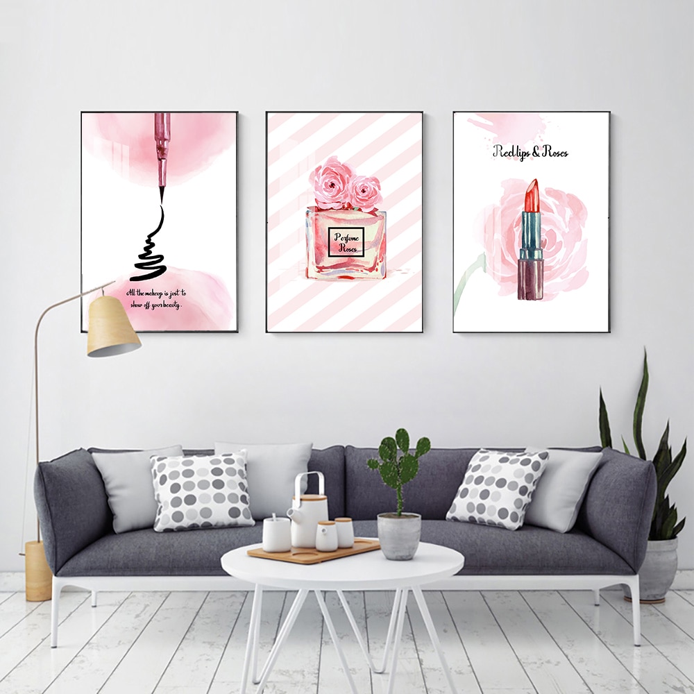 Lipstick-Perfume-Handbags-Fashion-Poster-Makeup-Floral-Print-Canvas-Art-Painting-Wall-Picture-Modern-Girl-Room-2.jpg