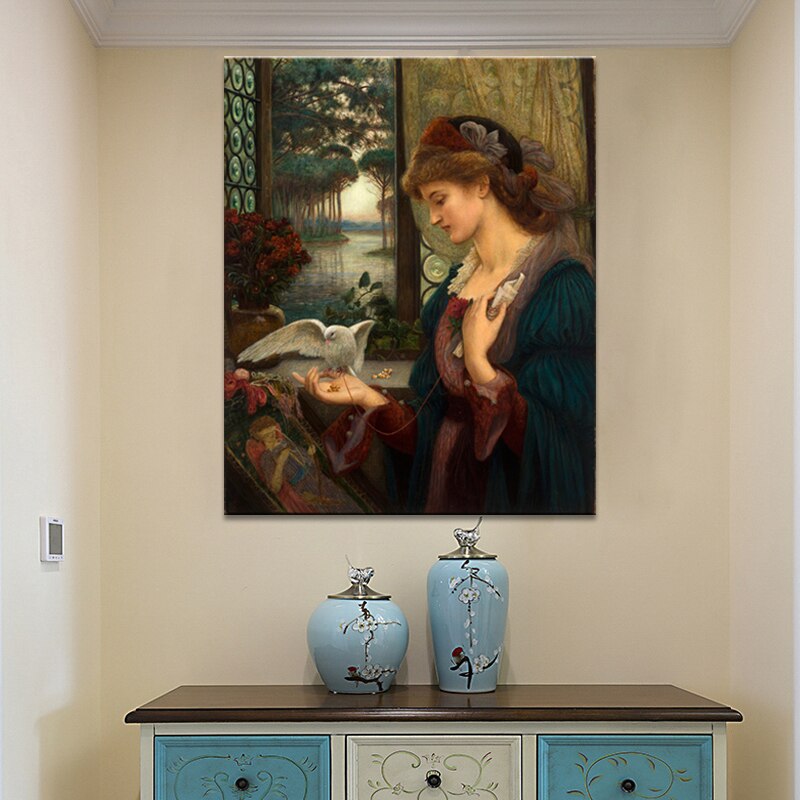 Marie-Spartali-Stillman-Love-s-Messenger-Canvas-Paintings-Posters-and-Prints-Wall-Art-Picture-for-Living-2.jpg