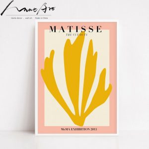 Matisse floral poster modern abstract painting Tropical plants pop art 4 piece set posters and prints living room decoration