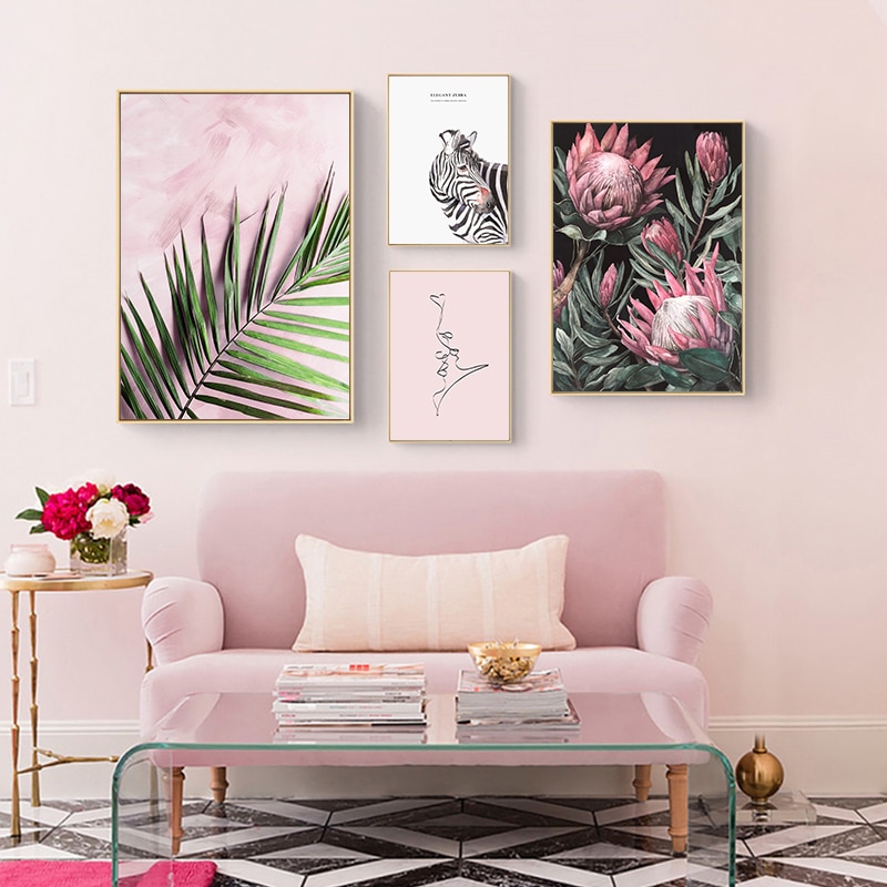 Nordic-Fresh-Pink-Floral-Creative-English-Zebra-Leaf-Canvas-Painting-Art-Abstract-Print-Poster-Picture-Wall-1.jpg