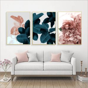 Nordic Greenery Plants and Flowers Canvas Painting Floral Botanical Posters Print Wall Art Picture for Living Room Decor Cuadros