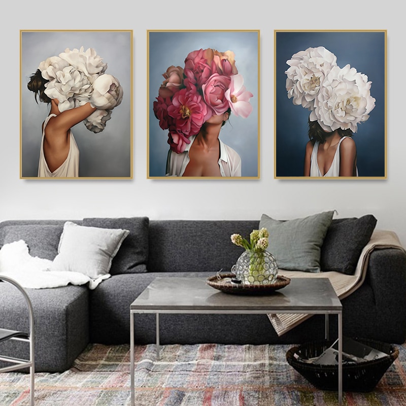Nordic-Modern-Floral-Feather-Woman-Abstract-Fashion-Style-Canvas-Painting-Art-Print-Poster-Picture-Wall-Living-1.jpg