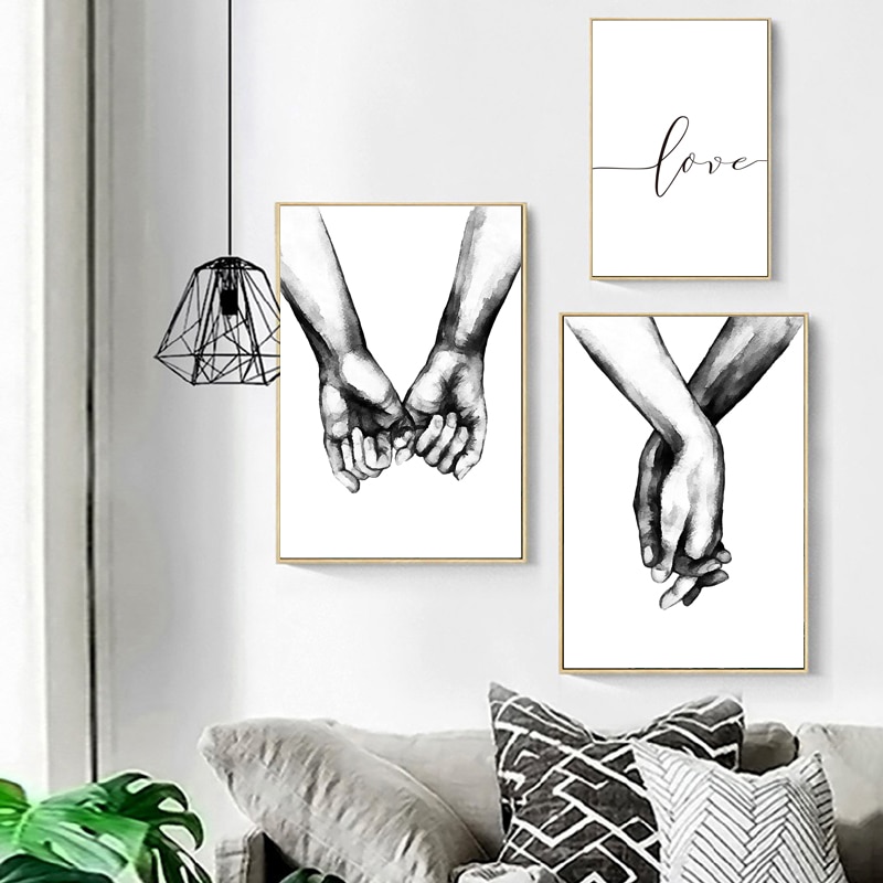 Nordic-Wall-Pictures-Love-Poster-Couple-Holding-Hands-Painting-Black-And-White-Wall-Art-Canvas-Minimalist-2.jpg