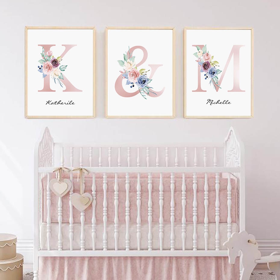 Personalized-Name-Initial-Pink-Floral-Nursery-Wall-Art-Canvas-Painting-Poster-Print-Pictures-Gift-for-Baby-1.jpg