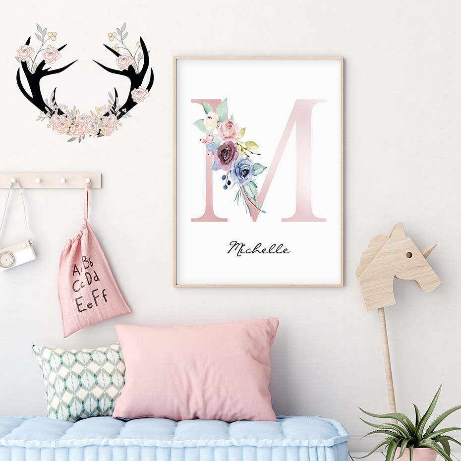 Personalized-Name-Initial-Pink-Floral-Nursery-Wall-Art-Canvas-Painting-Poster-Print-Pictures-Gift-for-Baby-4.jpg