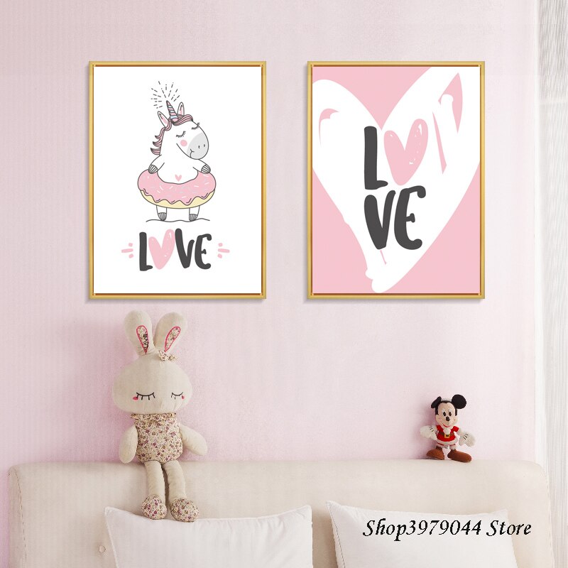 Pink-Heart-Nursery-Canvas-Print-Unicorn-Poster-Love-Letter-Posters-And-Prints-Baby-Painting-Nordic-Kids-3.jpg