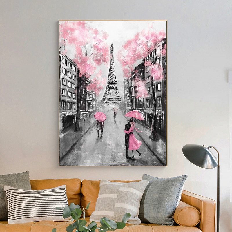 Yeele 10x15ft Watercolor Oil Painting Photography Backdrop Vinyl Romantic  Paris Eiffel Tower Photo Background Adult Lovers Baby Home 