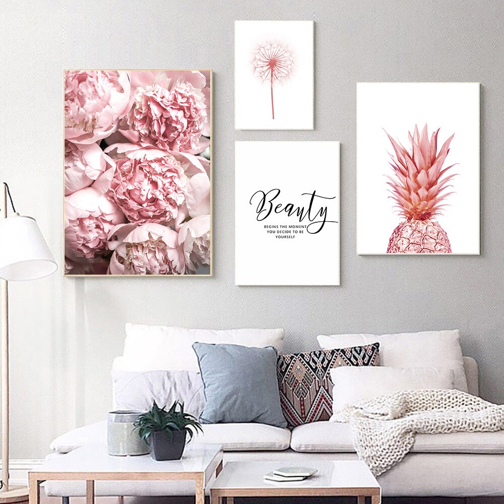Rose-Peony-Flowers-Canvas-Poster-Pink-Pineapple-Dandelion-Wall-Art-Painting-Nordic-Floral-Print-Scandinavian-Picture-1.jpg