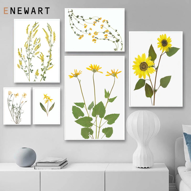 Scandinavian-Flower-Canvas-Art-Poster-Yellow-Floral-Print-Painting-Nordic-Sunflower-Wall-Picture-Modern-Living-Room-1.jpg