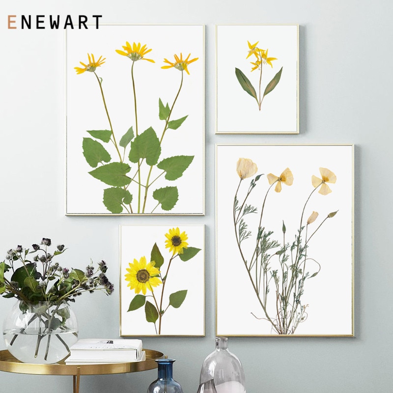 Scandinavian-Flower-Canvas-Art-Poster-Yellow-Floral-Print-Painting-Nordic-Sunflower-Wall-Picture-Modern-Living-Room-2.jpg