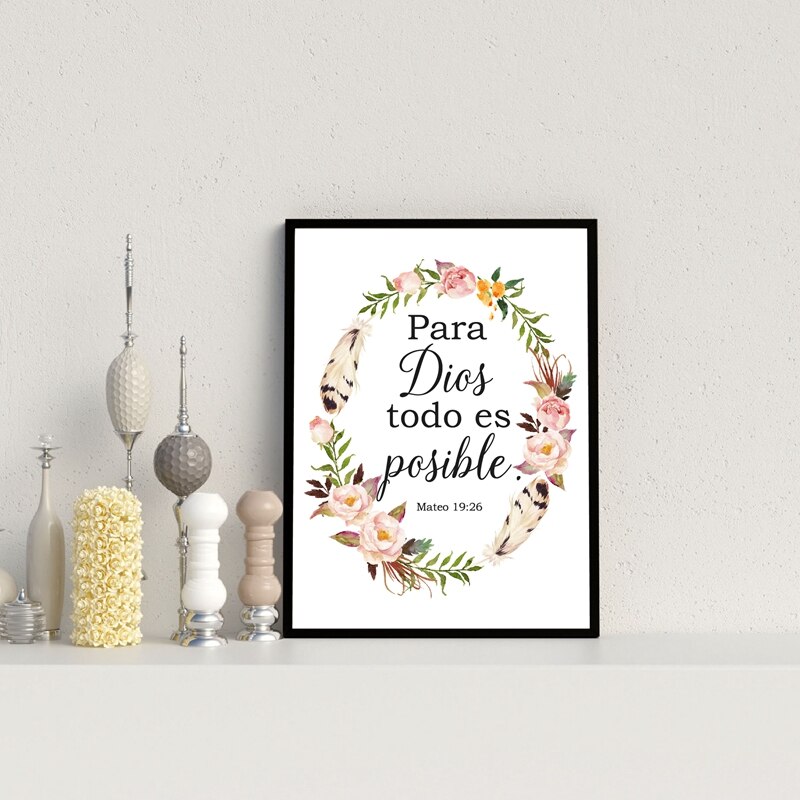 Spanish-Bible-Verse-Quotes-Print-God-Christian-Wall-Art-Decor-Para-Dios-todo-es-Spain-Wall-2.jpg