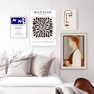 Vintage Abstract Matisse Picasso Leaf Wall Art Canvas Painting Nordic Posters And Prints Wall Pictures For Living Room Decor
