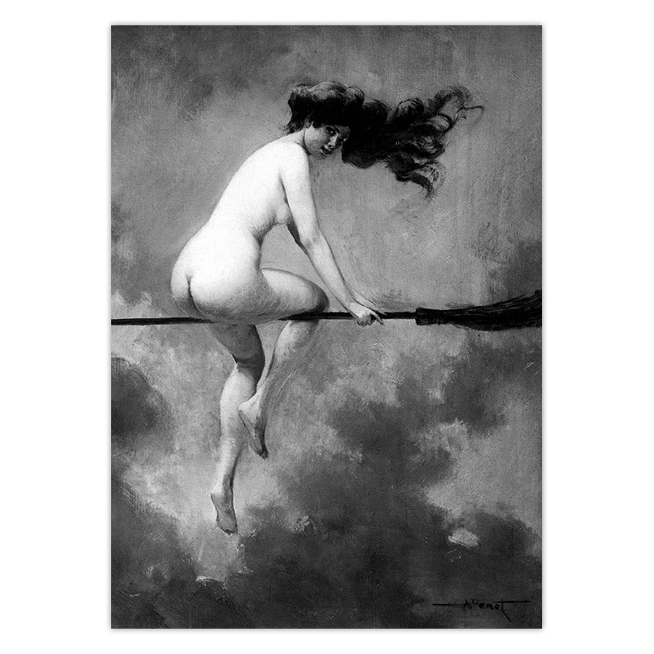 Witch-Riding-Broomstick-Vintage-Poster-Wall-Art-Canvas-Print-Witch-Broom-Gothic-Occult-Halloween-Antique-Black-1.jpg