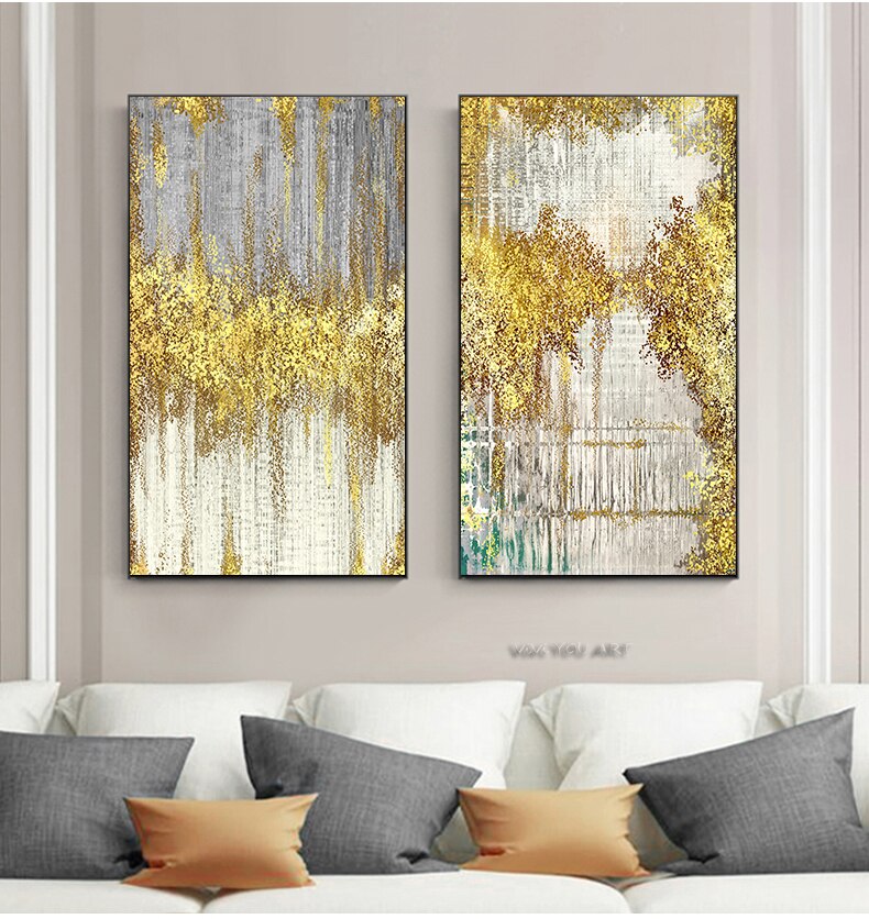 100-hand-Painted-Abstract-Golden-Dots-Canvas-Painting-Blue-Green-Gray-Poster-Modern-Wall-Picture-Living.jpg