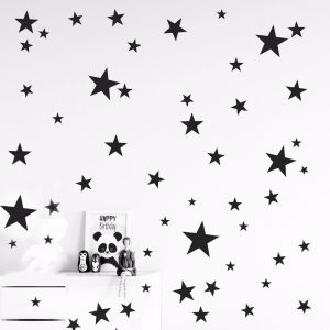 150pcs mixed size easy apply removable starry stars stickers KIDS room wall decor die cut vinyl star decal drop ship
