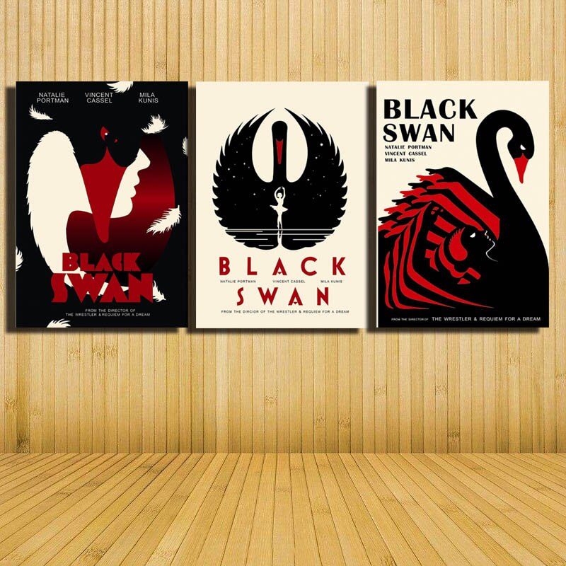 3-Panel-beautiful-black-swan-cartoon-Animal-and-letters-Wall-Decor-Canvas-Poster-Printed-paintings-free-5.jpg