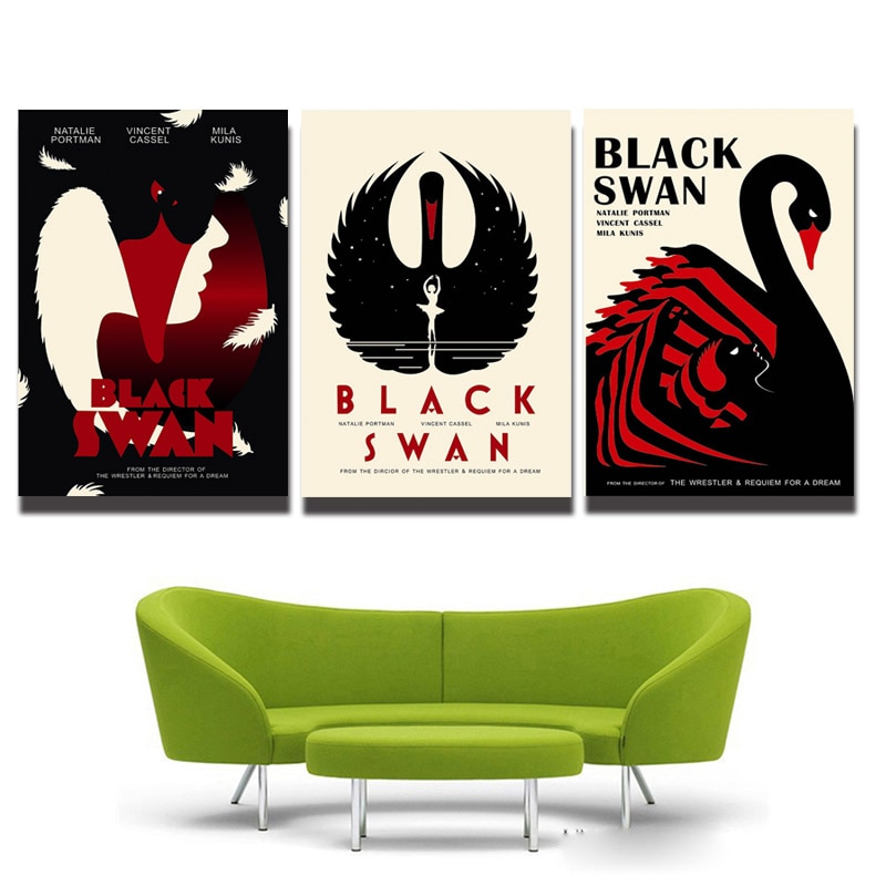 3-Panel-beautiful-black-swan-cartoon-Animal-and-letters-Wall-Decor-Canvas-Poster-Printed-paintings-free.jpg
