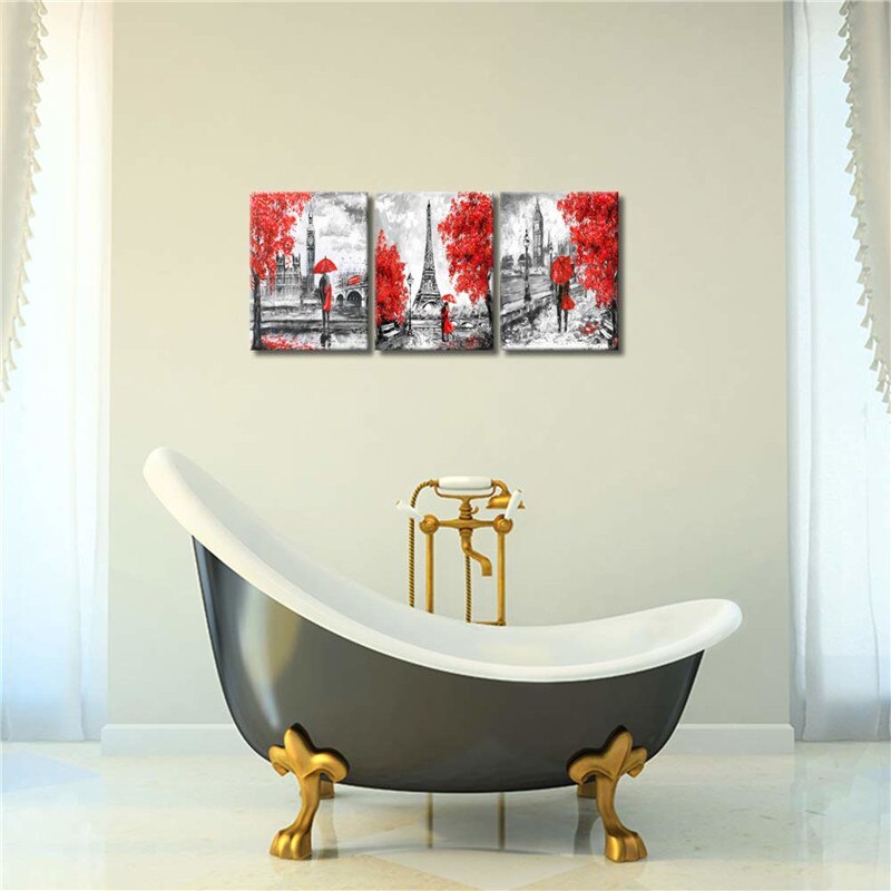 3-Piece-Canvas-Print-Wall-Art-Black-and-Red-Romantic-Couple-Paris-Tower-Big-Ben-Scenery-4.jpg