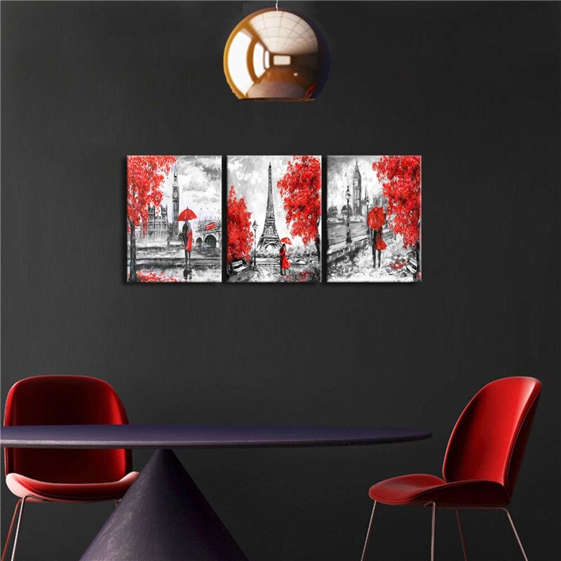 3-Piece-Canvas-Print-Wall-Art-Black-and-Red-Romantic-Couple-Paris-Tower-Big-Ben-Scenery.jpg