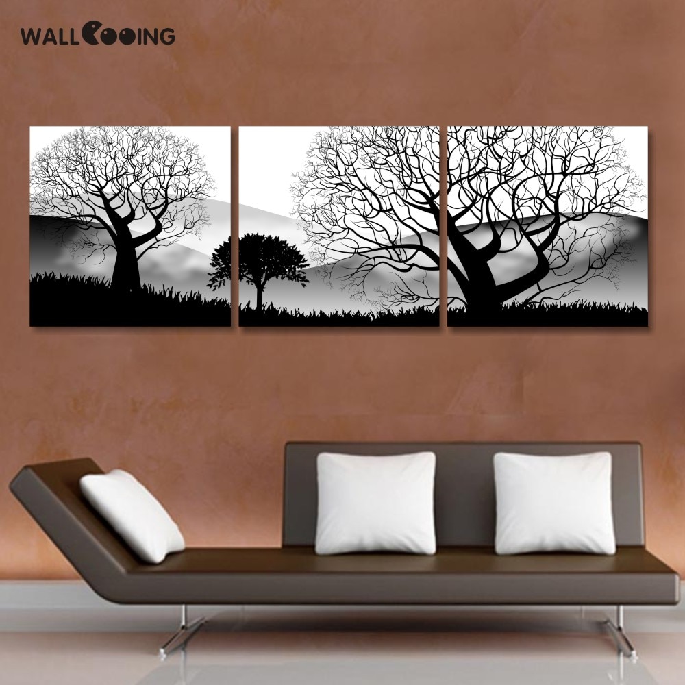 3-panel-Black-and-white-landscape-tree-Art-canvas-oil-painting-living-room-wall-poster-modular.jpg
