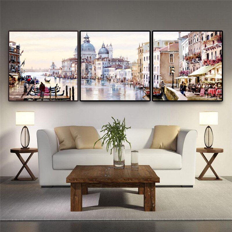 3Piece-Abstract-Venice-City-of-Water-Oil-Painting-on-Canvas-Buildings-Cuadros-Posters-and-Prints-Wall-1.jpg
