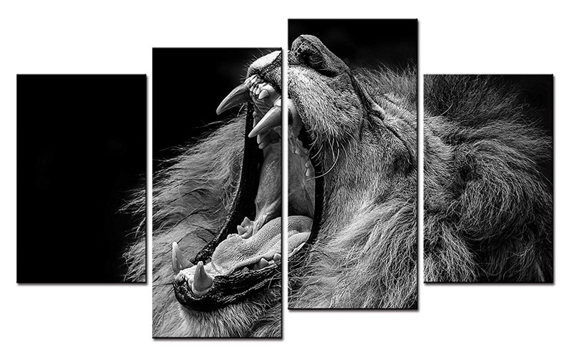 4-Panels-Unframed-Canvas-Photo-Prints-The-Roaring-Lion-Wall-Decorations-for-Living-Room-Home-Office-1.jpg