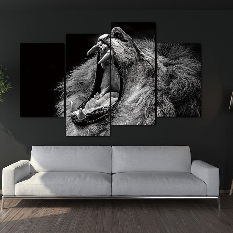 4-Panels-Unframed-Canvas-Photo-Prints-The-Roaring-Lion-Wall-Decorations-for-Living-Room-Home-Office-3.jpg
