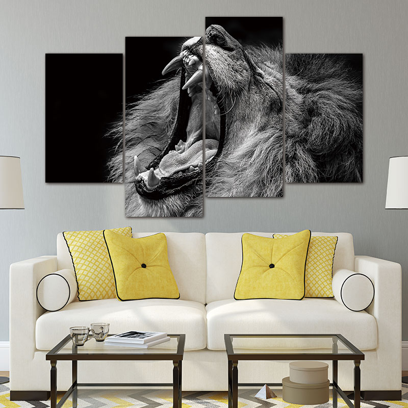 4-Panels-Unframed-Canvas-Photo-Prints-The-Roaring-Lion-Wall-Decorations-for-Living-Room-Home-Office-4.jpg