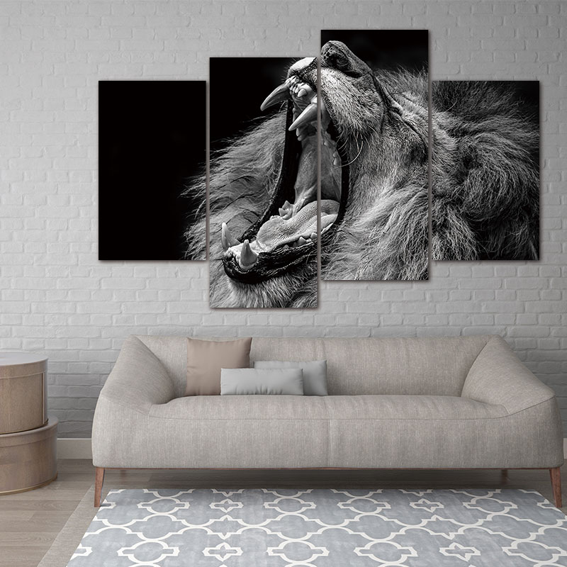 4-Panels-Unframed-Canvas-Photo-Prints-The-Roaring-Lion-Wall-Decorations-for-Living-Room-Home-Office.jpg