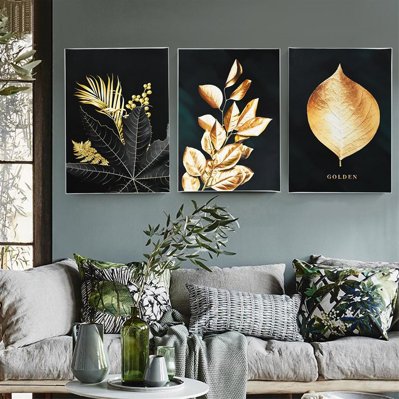 50-70cm-Abstract-Golden-Plants-Leaves-Pattern-Picture-Wall-Poster-Modern-Style-Art-Canvas-Painting-Living.png