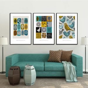 Abstract Aniamal Plant Geometric Bird Leaf Nordic Posters And Print Modern Wall Art Canvas Painting Wall Pictures For Room Decor
