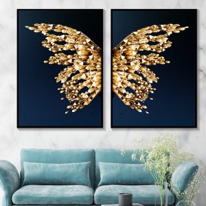 Abstract Art Butterfly Wings Scandinavian Wall Art Canvas Painting Posters and Prints Minimalist Nordic Picture Room Home Decor