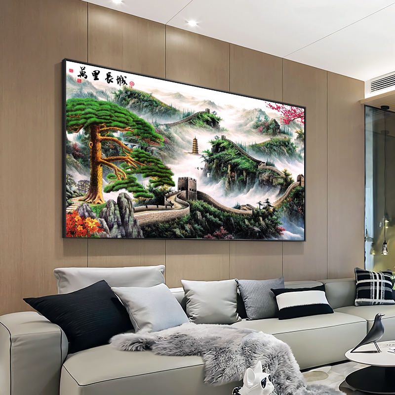 Abstract-Art-Chinese-Great-Wall-Landscape-Canvas-Paintings-Posters-Prints-Wall-Art-Picture-for-Living-Room-2.jpg