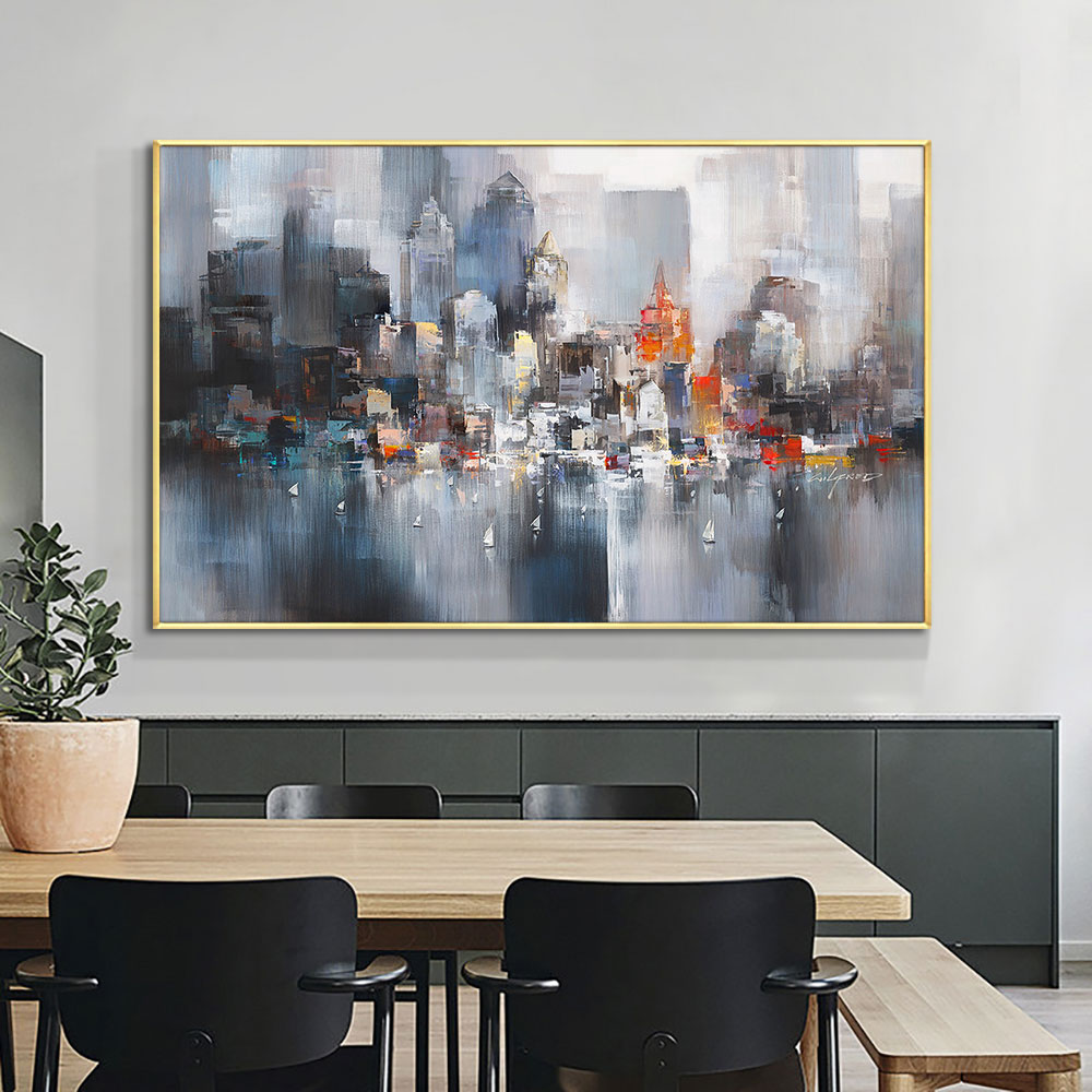 Abstract-Big-City-Buildings-100-Hand-Painted-Oil-Painting-On-Canvas-Handmade-Wall-Art-Pictures-For-1.jpg
