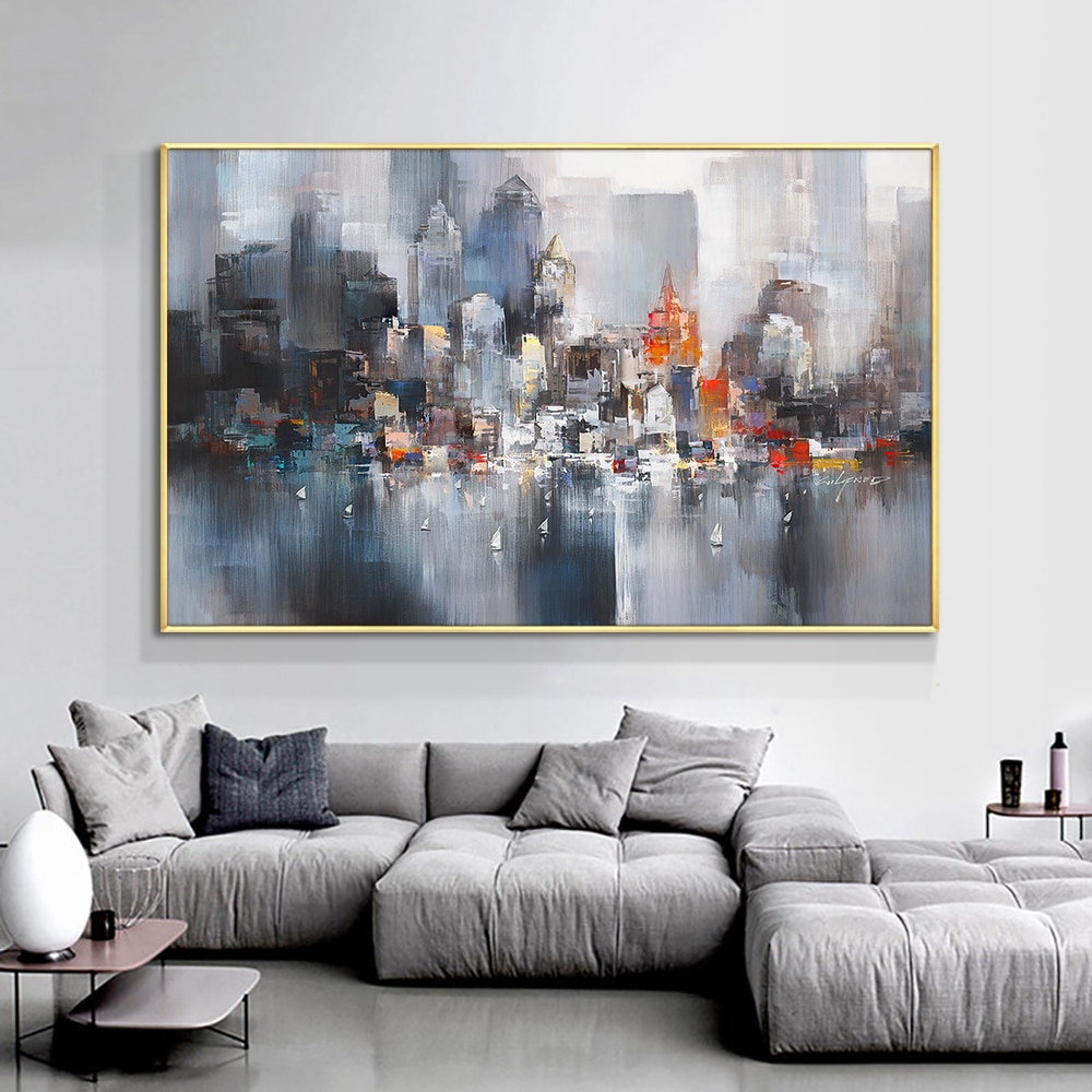 Abstract-Big-City-Buildings-100-Hand-Painted-Oil-Painting-On-Canvas-Handmade-Wall-Art-Pictures-For-3.jpg
