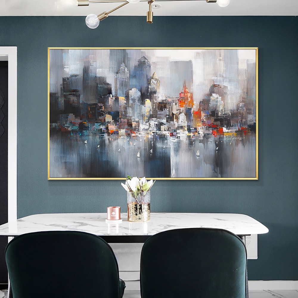 Abstract-Big-City-Buildings-100-Hand-Painted-Oil-Painting-On-Canvas-Handmade-Wall-Art-Pictures-For-5.jpg