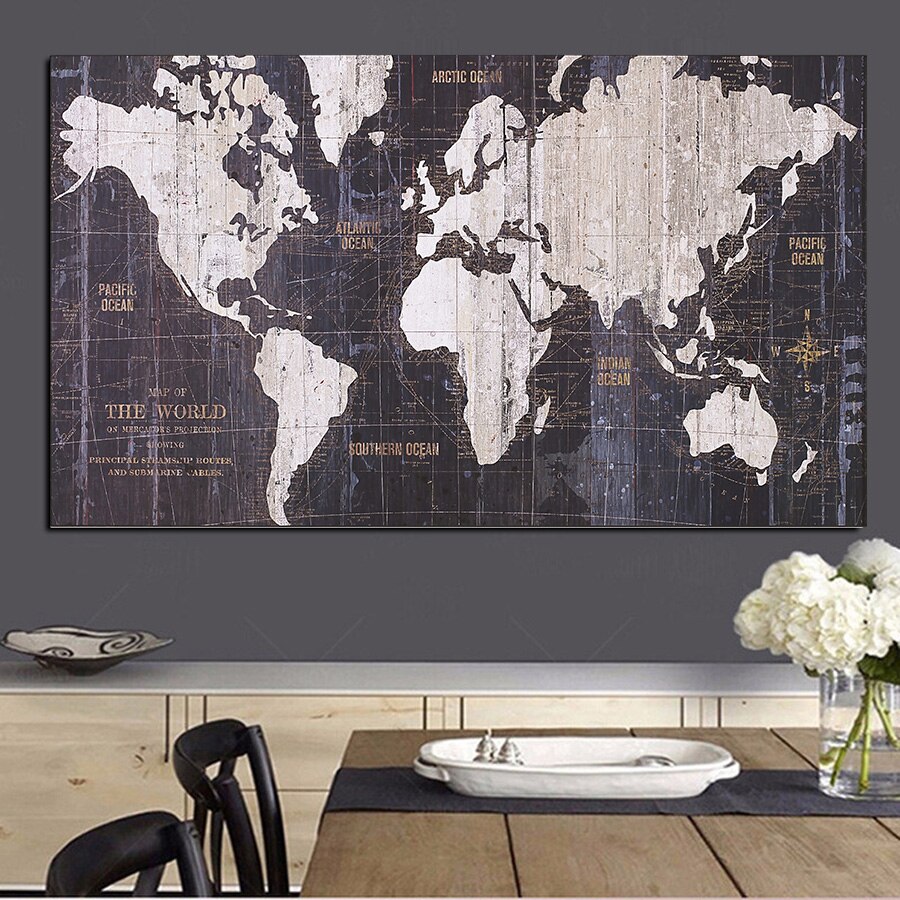 wall size world map poster