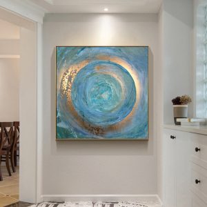 Abstract Blue Painting Oil Painting on Canvas Scandinavian Posters and Prints Cuadros Wall Art Pictures For Living Room